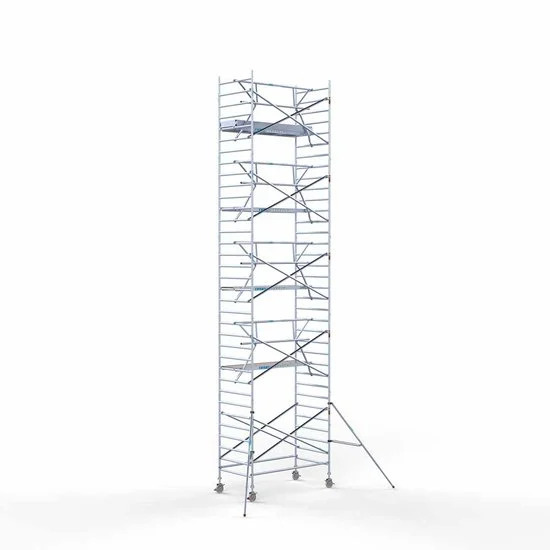 Torre 135x250 11,2 m altura de trabajo con barandilla de 1 lado Torre 135x250 11,2 m altura de trabajo con barandilla de 1 lado