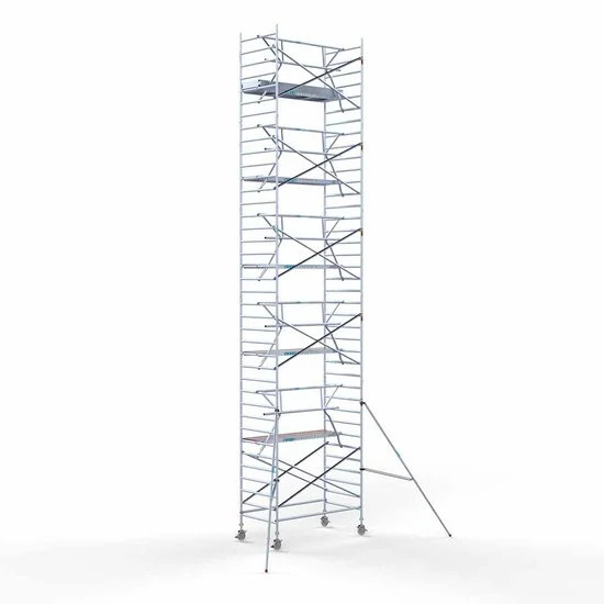 Torre 135x250 12,2 m altura de trabajo con barandilla de 1 lado Torre 135x250 12,2 m altura de trabajo con barandilla de 1 lado