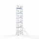 Torre 135x250 13,2 m altura de trabajo con barandilla de 1 lado Torre 135x250 13,2 m altura de trabajo con barandilla de 1 lado