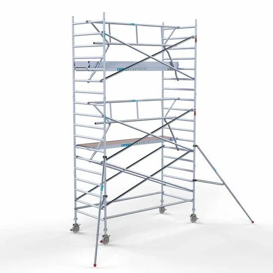 Torre 135x305 6,2 m altura de trabajo con barandilla de 1 lado Torre 135x305 6,2 m altura de trabajo con barandilla de 1 lado