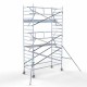 Torre 135x305 6,2 m altura de trabajo con barandilla de 1 lado Torre 135x305 6,2 m altura de trabajo con barandilla de 1 lado