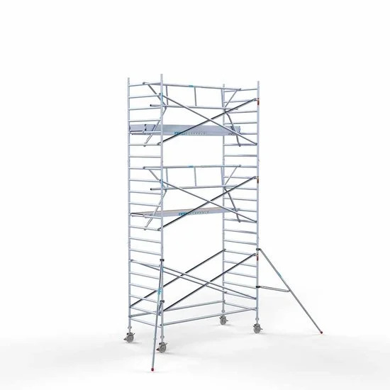 Torre 135x305 7,2 m altura de trabajo con barandilla de 1 lado Torre 135x305 7,2 m altura de trabajo con barandilla de 1 lado