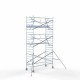 Torre 135x305 7,2 m altura de trabajo con barandilla de 1 lado Torre 135x305 7,2 m altura de trabajo con barandilla de 1 lado
