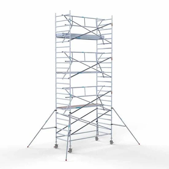 Torre 135x305 8,2 m altura de trabajo con barandilla de 1 lado Torre 135x305 8,2 m altura de trabajo con barandilla de 1 lado