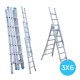 Escalera de tres tramos 3x6 Escalera de tres tramos 3x6