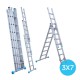 Escalera de tres tramos 3x7 Escalera de tres tramos 3x7