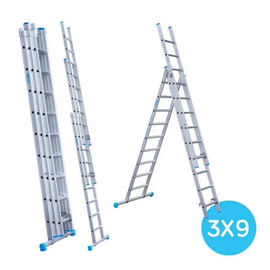 Трёхсекционная лестница 3x9 Трёхсекционная лестница 3x9