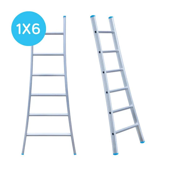 Escalera ancha de un tramo de 6 peldaños Escalera ancha de un tramo de 6 peldaños