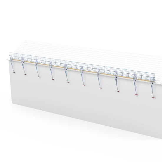 Safety Guard Systems protección de bordes de tejado 27 metros Safety Guard Systems protección de bordes de tejado 27 metros