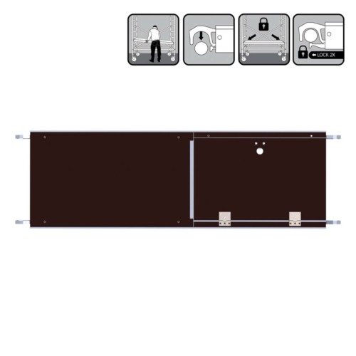 Plataforma con trampilla 140x60 cm