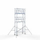 Torre con barandilla de 2 lados 90x250 7,2 m altura de trabajo con barandilla de 2 lados