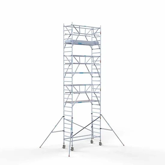 Torre con barandilla de 2 lados 90x250 9,2 m altura de trabajo con barandilla de 2 lados