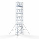 Torre con barandilla de 2 lados 90x190 10,2 m altura de trabajo con barandilla de 2 lados