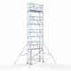 Torre con barandilla de 2 lados 90x250 10,2 m altura de trabajo con barandilla de 2 lados