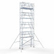 Torre con barandilla de 2 lados 90x305 10,2 m altura de trabajo con barandilla de 2 lados