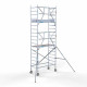 Torre con barandilla de 1 lado 75x190 6,2 m altura de trabajo