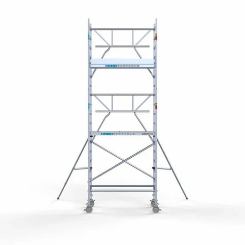 Алюминиевая башня 75х190 6,2 м рабочая высота* + складые ограждения с 1 стороны