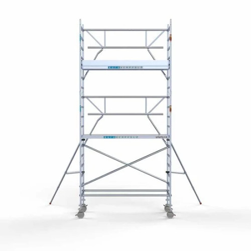 Алюминиевая башня 90х250 6,2 м рабочая высота* + складые ограждения с 1 стороны