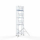 Torre con barandilla de 1 lado 90х190 9,2 m altura de trabajo* Carbon