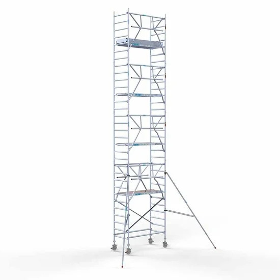 Torre con barandilla de 1 lado 90x190 10,2 m altura de trabajo