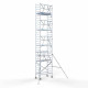 Torre con barandilla de 1 lado 75x190 10,2 m altura de trabajo