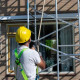 Andamio de aluminio 135x305 8,2 m altura de trabajo con elevador para paneles solares - Solarlift