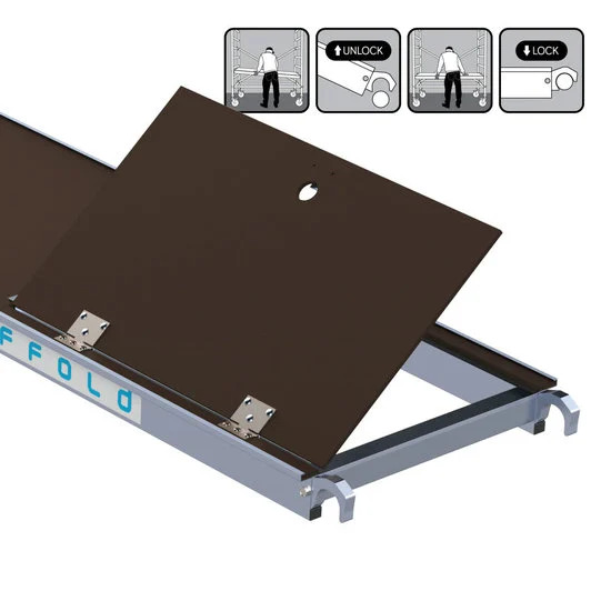 Plataforma con trampilla 190 cm