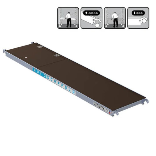 Plataforma con trampilla 250x60 cm