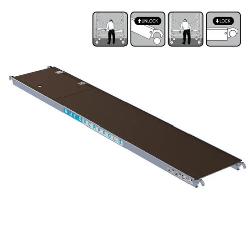 Plataforma con trampilla 305x60 cm