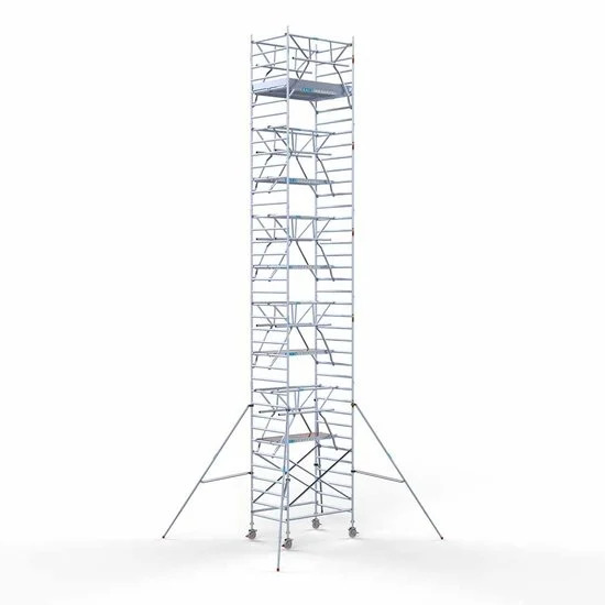 Torre 135x190 12,2 m altura de trabajo con barandilla de 2 lados