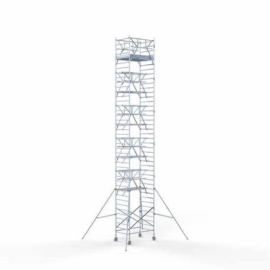 Torre con barandilla de 2 lados 135х190 13,2 m altura de trabajo* Carbon