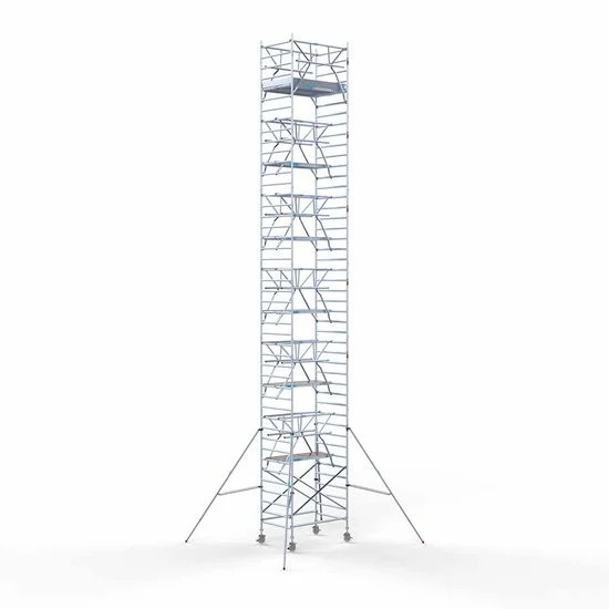 Torre con barandilla de 2 lados 135х190 14,2 m altura de trabajo* Carbon