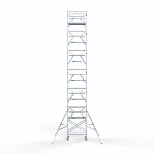 Алюминиевая башня 135х190 14,2 м рабочая высота + складные ограждения с 2 сторон