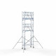 Torre con barandilla de 2 lados 75x190 7,2 m altura de trabajo con barandilla de 2 lados