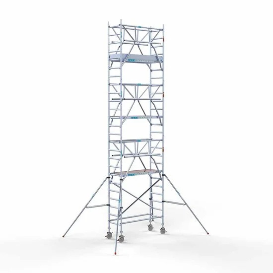 Torre con barandilla de 2 lados 75x190 8,2 m altura de trabajo con barandilla de 2 lados