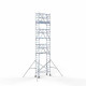 Torre con barandilla de 2 lados 75x190 9,2 m altura de trabajo con barandilla de 2 lados