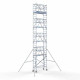 Torre con barandilla de 2 lados 75x190 10,2 m altura de trabajo con barandilla de 2 lados