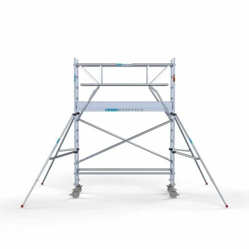 Torre con barandilla de 2 lados 75x250 4,2 m altura de trabajo con barandilla de 2 lados