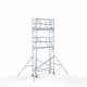 Torre con barandilla de 2 lados 75x250 7,2 m altura de trabajo con barandilla de 2 lados