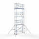 Torre con barandilla de 2 lados 75x250 8,2 m altura de trabajo con barandilla de 2 lados