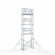 Torre con barandilla de 2 lados 75x250 9,2 m altura de trabajo con barandilla de 2 lados