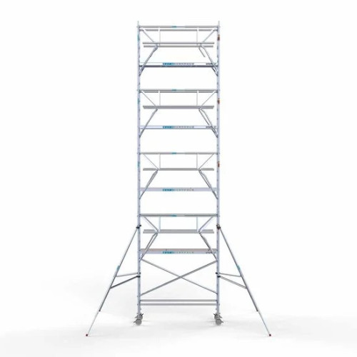 Torre con barandilla de 2 lados 75x250 10,2 m altura de trabajo con barandilla de 2 lados