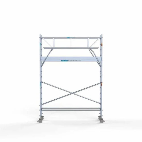 Torre con barandilla de 2 lados 75x305 5,2 m altura de trabajo con barandilla de 2 lados