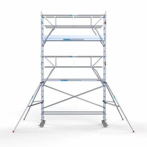 Torre con barandilla de 2 lados 75x305 6,2 m altura de trabajo con barandilla de 2 lados