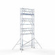 Torre con barandilla de 2 lados 75x305 9,2 m altura de trabajo con barandilla de 2 lados