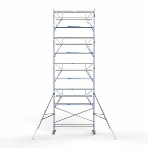 Torre con barandilla de 2 lados 75x305 10,2 m altura de trabajo con barandilla de 2 lados