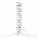 Torre 135x190 12,2 m altura de trabajo con barandilla de 1 lado