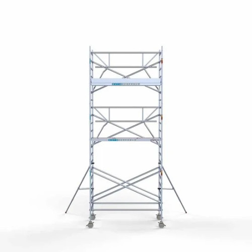 Алюминиевая башня 135х250 7,2 м рабочая высота + складые ограждения с 1 стороны