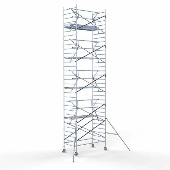 Torre con barandilla de 1 lado 135х250 10,2 m altura de trabajo* Carbon