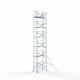 Torre 135x250 13,2 m altura de trabajo con barandilla de 1 lado